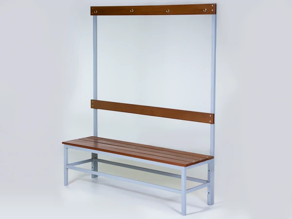 Banco para Vestiário 4 ripas com cabideiro