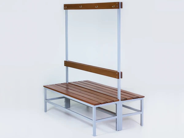 Banco para Vestiário 8 ripas com cabideiro